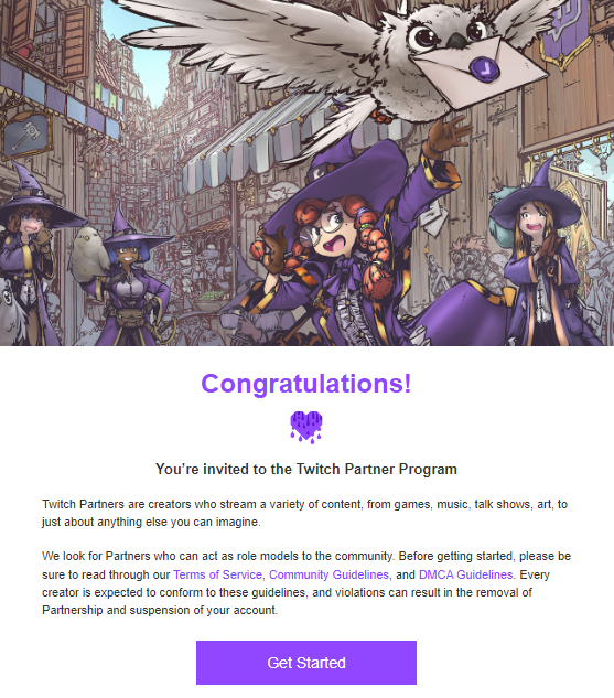 WE GOT #TwitchPartner TODAYYYYY !!!! So happy it happened live on stream with twitch staff coming in and telling me, I cried, everyone cried, it's been a long journey and a lot of sweat, but I am just SO HAPPY right now !!!! <3