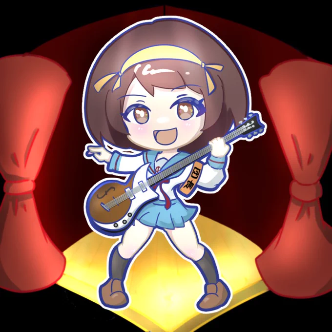 おはようございます私ついていくよ 〜どんな辛い世界の闇の中でさえ きっとあなたは輝いて〜(o*~∇~)θ～#ハルヒ #Godknows… 