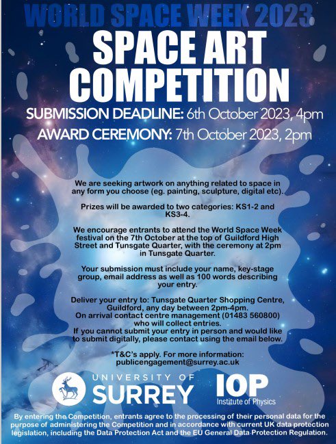 This Saturday, Guildford high street will be taken over for World Space Week! There will be lots of fun things including a planetarium, a space-themed escape room, as well as a talk from me about stellar streams and how one of them may have helped form our solar system! 👀🌌