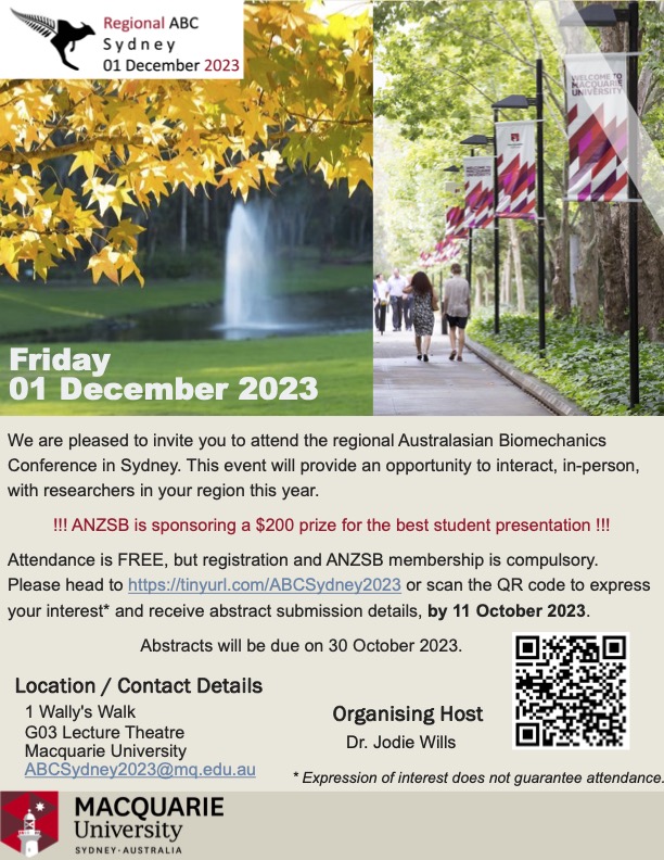 Sydney Regional ABC is coming! 01 Dec 2023. <a href="/JodieAWills/">Jodie Wills</a> <a href="/Macquarie_Uni/">Macquarie University</a> Registration EOI: tinyurl.com/ABCSydney2023