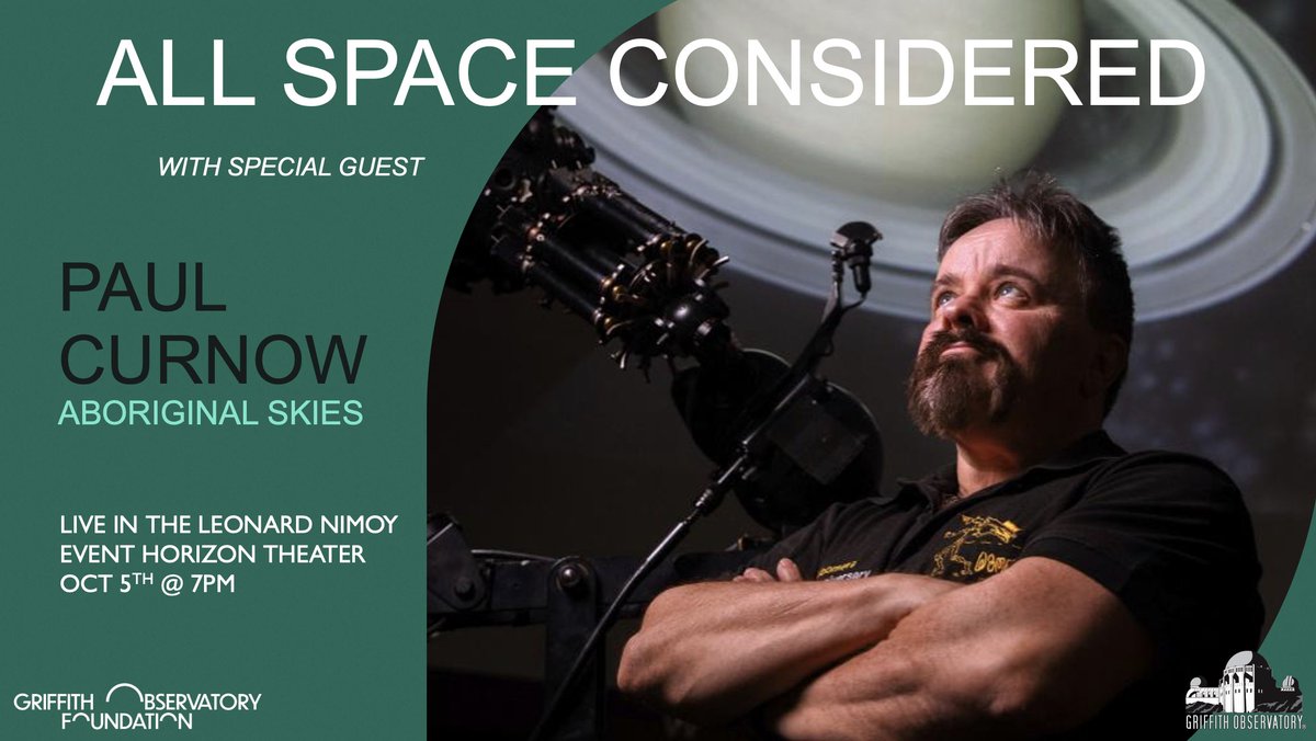 All Space Considered is tomorrow with Special Guest Paul Curnow! Join us LIVE in the Leonard Nimoy Event Horizon Theater at 7:00 p.m., PDT.

We hope you’ll join us!