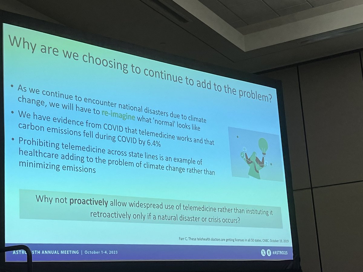 Fantastic session on advocacy for climate health at different implementation levels. #ASTRO2023 congratulations @DaliaLariosMD @HPAnnie2000 and @ShannonMacDonMD for promoting climate action and resilience in oncology care. @HarvardRadOnc @MassGenBrigham @ASTRO_org