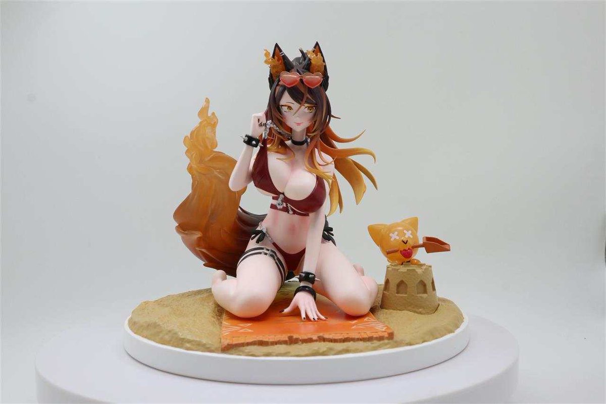 NovelHorizons's tweet image. Summertime is hot, but it's about to get hotter! 
Presenting the Alpha 1 prototype for our collab with @SinderVTuber!
#anime #scalefigure #novelhorizons