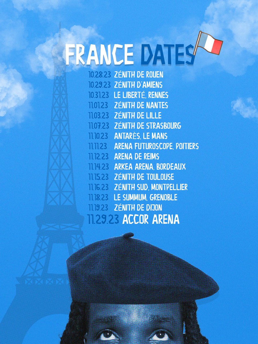 dearsilas's tweet photo. MOMMA I’M GOIN TO FRANCE🇫🇷! 

I’m excited to announce that I’ll be joining Ibrahim Maalouf on tour in France from Oct. 28th - Nov. 30th! That’s a long way from THE SOUTH! If you’re in Europe click here for tickets! 
https://t.co/lfRVIeazwf https://t.co/AhjISNCvQG