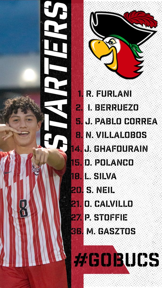 Buc starters for tonight's game🚨

#gobarrybucs | #barryusoccer