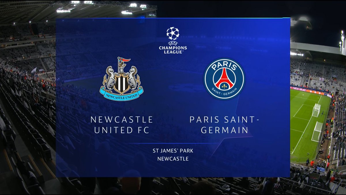 Newcastle United vs PSG Live Streaming and TV Listings, Live Scores, Videos - October 4, 2023 - Champions League