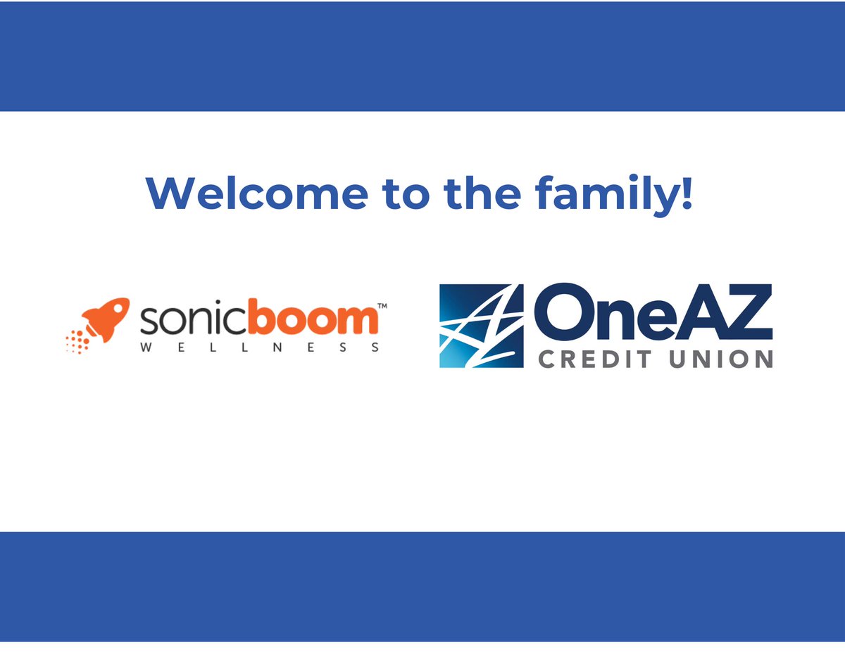sonicboomwell's tweet photo. 🚀 We're thrilled to launch a #wellbeing program with @OneAZCU! 🏦

We aim to elevate every associate's #workplacewellbeing, so that they can maintain their stellar reputation as a top-4 healthiest workplace! 

We are over the moon about working with you! 👏 https://t.co/RBg4jrAM5R