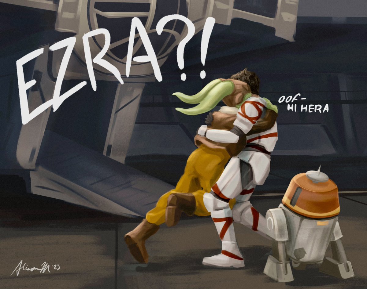 Ahsoka finale spoiler and fix it moment - Because you CANT tell me Hera didn’t run to that boy and give him a massive hug when he returned from a whole different galaxy 
#AhsokaFinale #Ahsoka #Ezra #HeraSyndulla #ChopperDroid