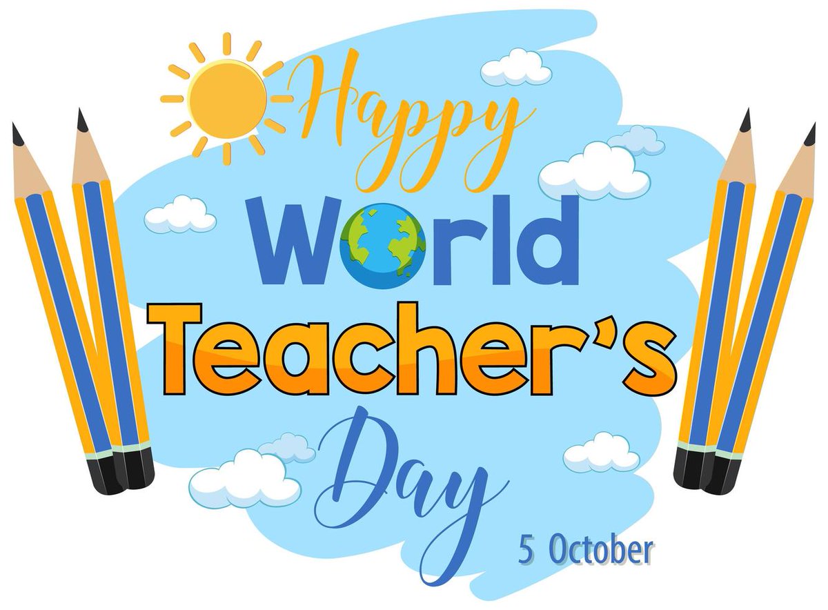 Today is World Teacher's Day.

Teachers make all other professions possible!

Thank you for all you do :)

#WorldTeachersDay2023