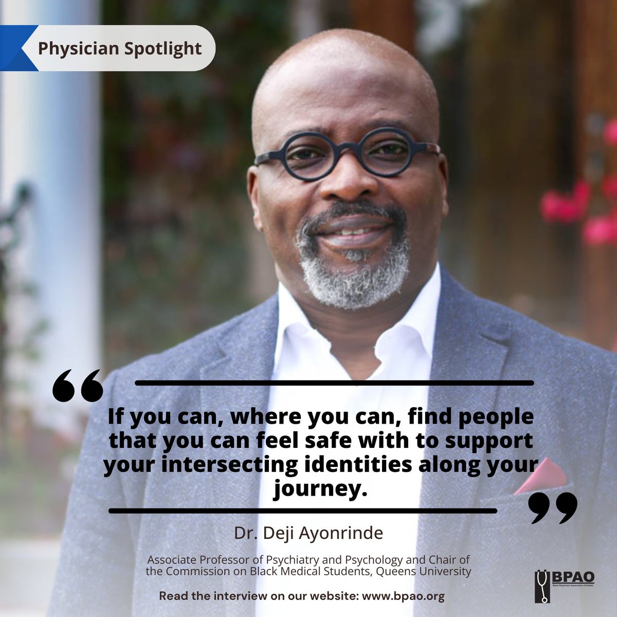 We had a chat with Dr. Ayonrinde <a href="/braindrum/">Deji Ayonrinde</a> on the challenges &amp; aspirations of Black medical professionals &amp; students. He shared his perspective on the vital role of identity and psychological safety within the medical field.

Read blog article here:
bpao.org/why-dr-ayonrin…