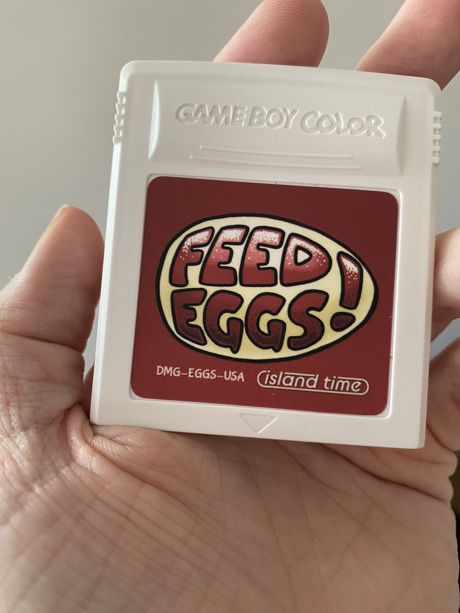 alecrobbins's tweet photo. hell yeah i was gifted this actually-playable Game Boy version of the egg game by @IslandTimeLabs!!! incredible. thank you. incredible. https://t.co/g6YxU04ESF