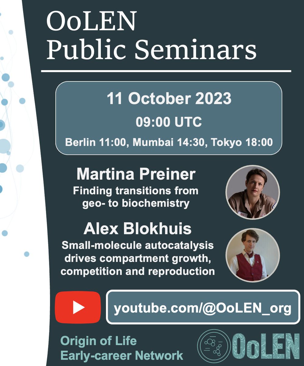 Be sure to tune in for our first public seminar!