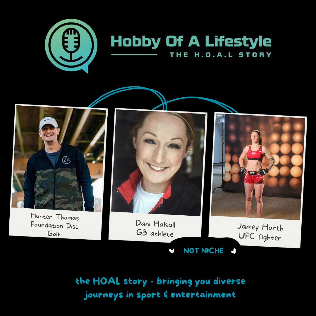hobbyofa's tweet photo. The podcast is #notniche it captures the journeys of athletes, performers and entertainers.

The last two and the upcoming pod go from #UFC to #athletics to #DiscGolf what other pod brings you that diversity.

#podcast #theHOALstory #sport #entertainment #perform https://t.co/RWpy0umNm4