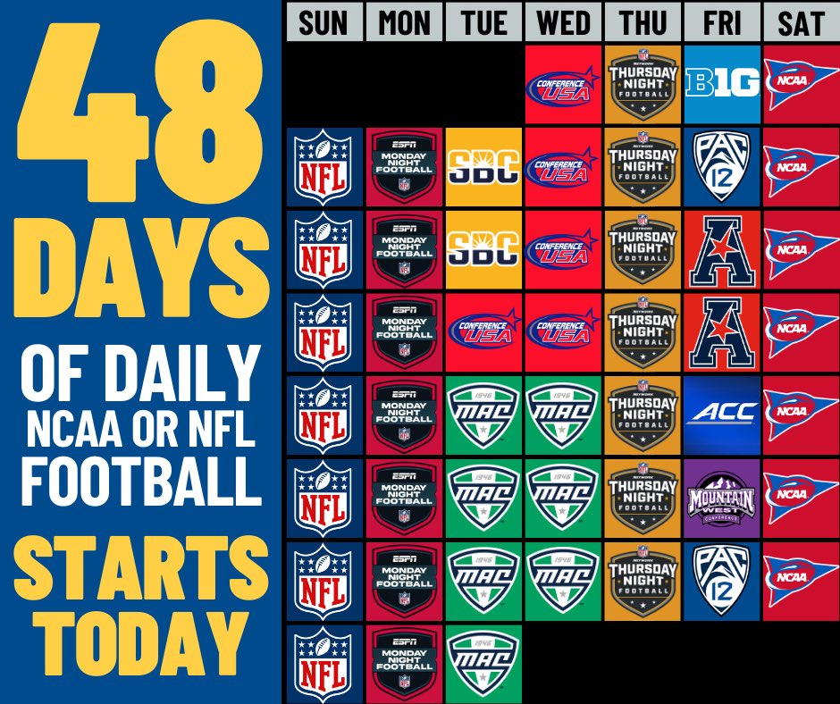 PateST_Dropout's tweet photo. 48 Days of Football Starts Today! https://t.co/TquTcUy7kZ
