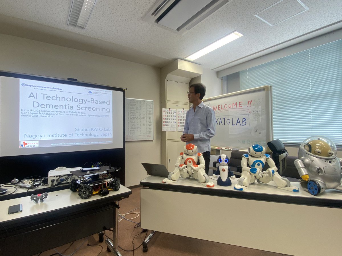 Hornegger's tweet photo. Exciting visit of Nagoya Institute of Technology! I learnt about many ongoing research projects, and I am very impressed. The partnership of NITech and @UniFAU provides unique opportunities for students and researchers both in Japan and Germany. #1innovator https://t.co/LLhgfcWMg2
