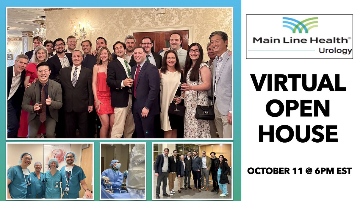 Attention applicants! Our next Virtual Open House is October 11 at 6PM EST! Email PerryKi@mlhs.org to register! Can’t wait to see you all there! @UroResidency @Uro_Res @Lash7587