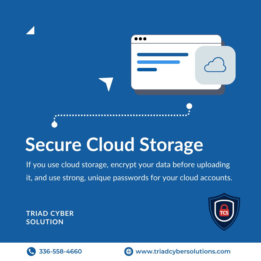 TriadCyberSol's tweet image. Think of your cloud storage as a digital kingdom for your cherished memories and vital documents. Just like a real kingdom, it needs protection. 

#triadcybersolution #cybersolution #pcsupport