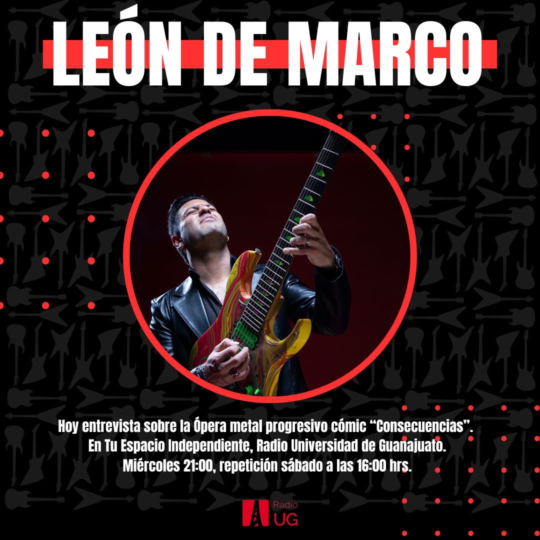 Acompáñenme a esta gran entrevista por radio UG. Tu espacio independiente.