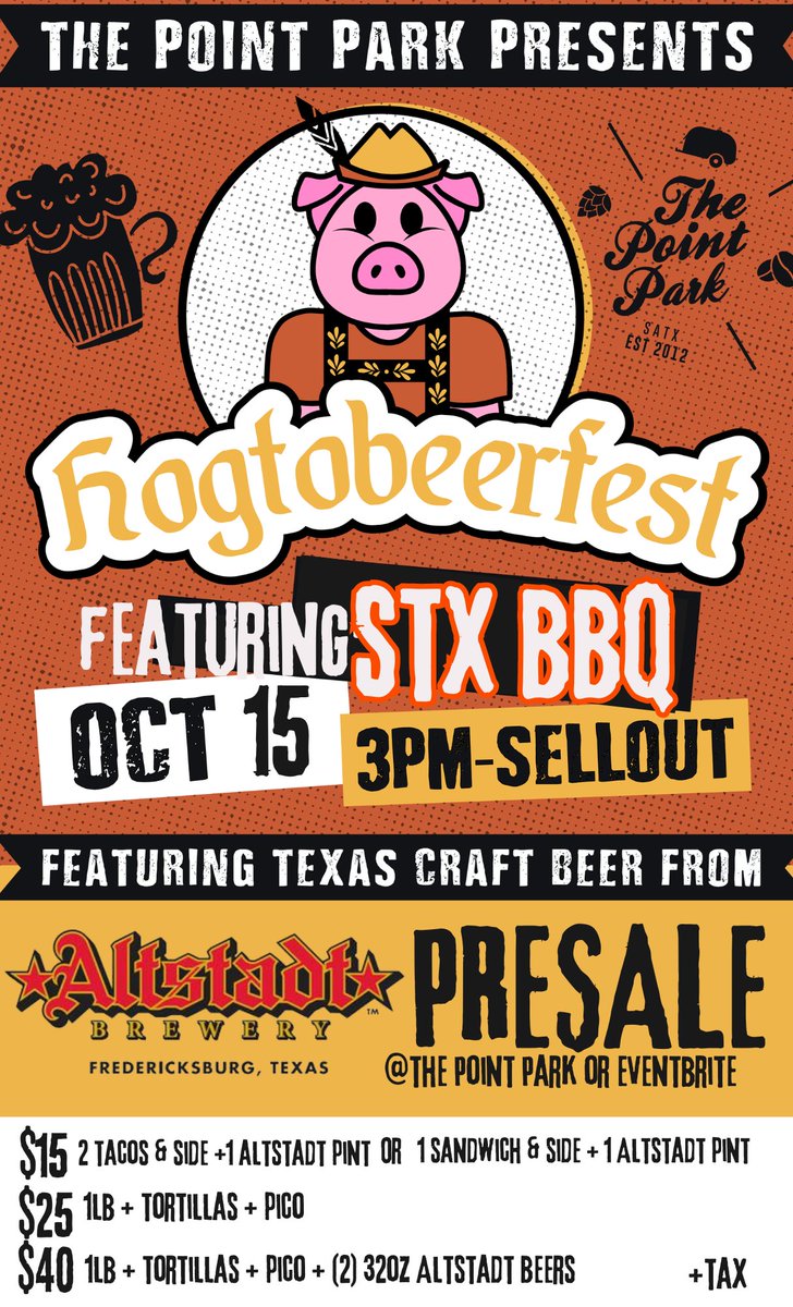 Whole ass #hogroast #HogtoBEERfest 10/15! #presale goes live Thursday!