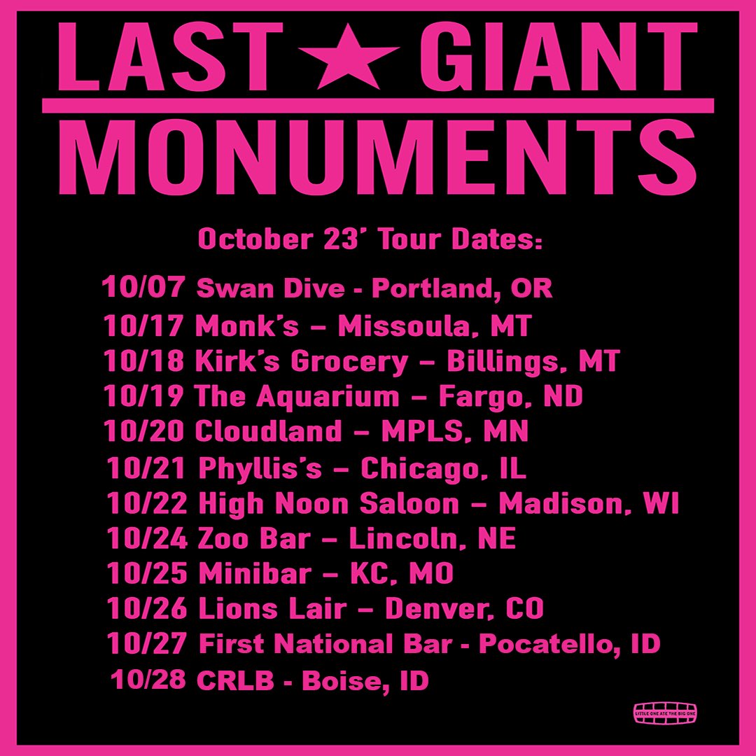 October tour dates announced!!! Let’s do!