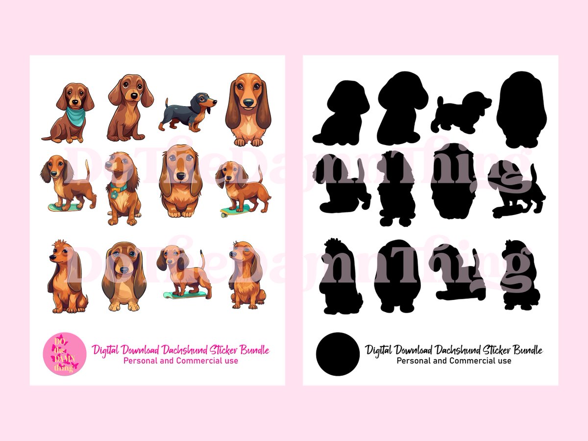 dothedamnthing9's tweet photo. Digital Download: Cute Kawaii Dachshund Sticker Bundle - 12 St by DoTheDamnThingArt https://t.co/hqXCAtLf4X via @Etsy https://t.co/A1UUj8hP5n