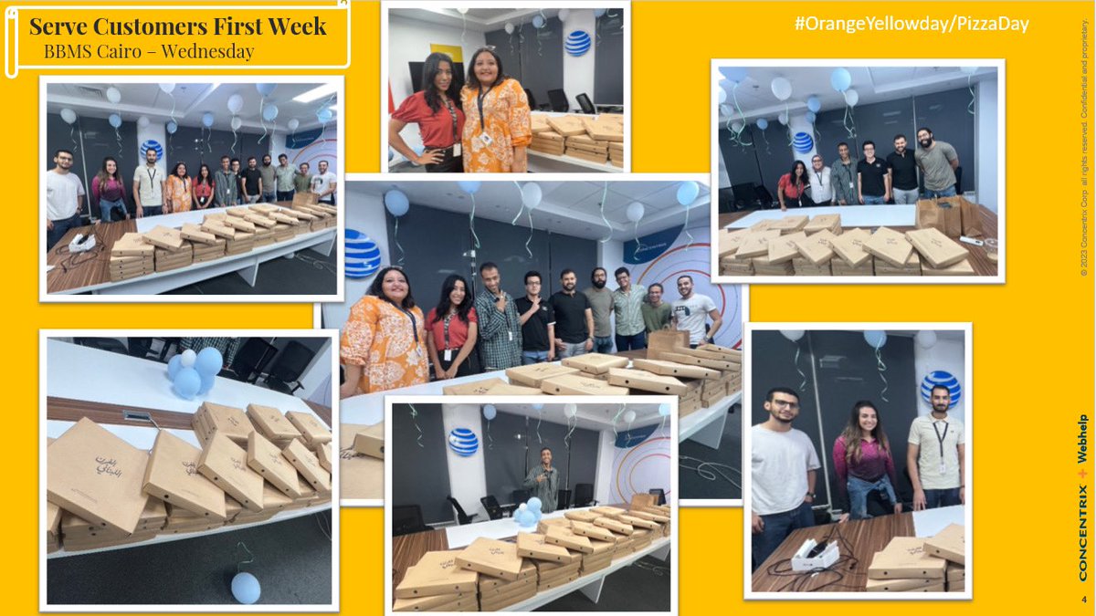 ashleaugo's tweet photo. Serve Customers First Week – Day 1, 2, and 3 at our BBMS CNX Cairo site! 🇪🇬 #Concentrix #GarciaBeProud #CustomerServiceWeek https://t.co/BXt588hwDc