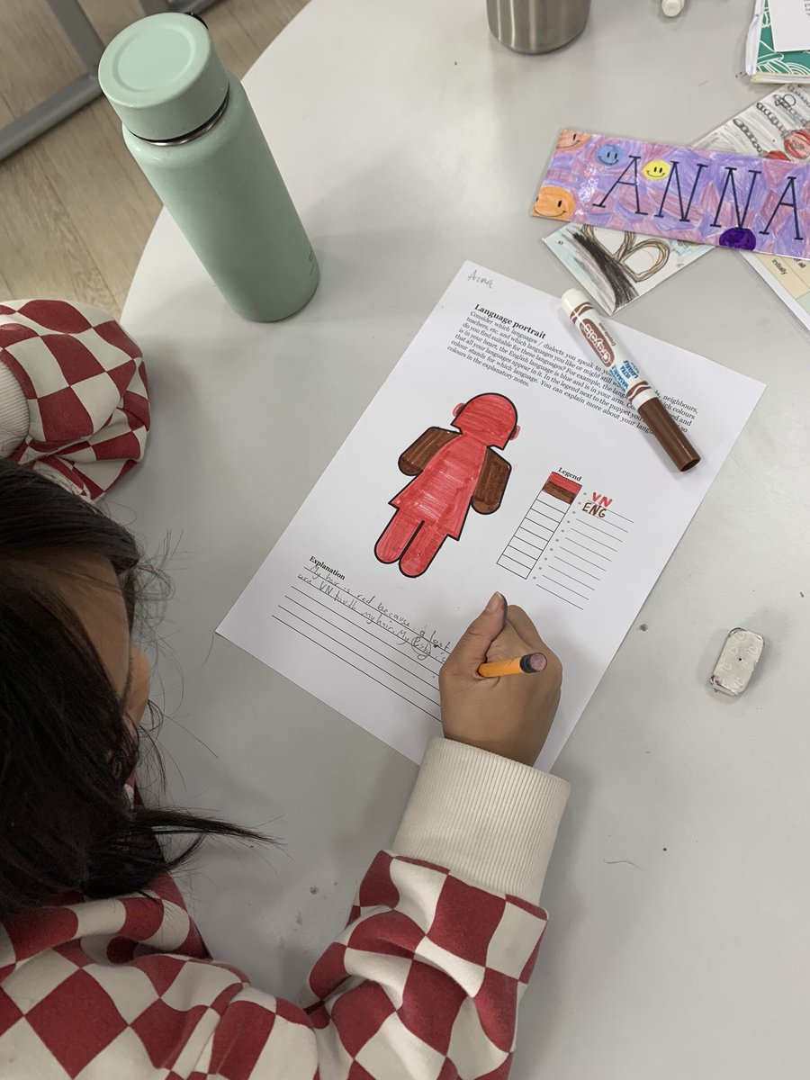 CrocTeacher's tweet photo. Working on language profiles. BML students identify all their languages and how they use them. https://t.co/HcknsavOZK