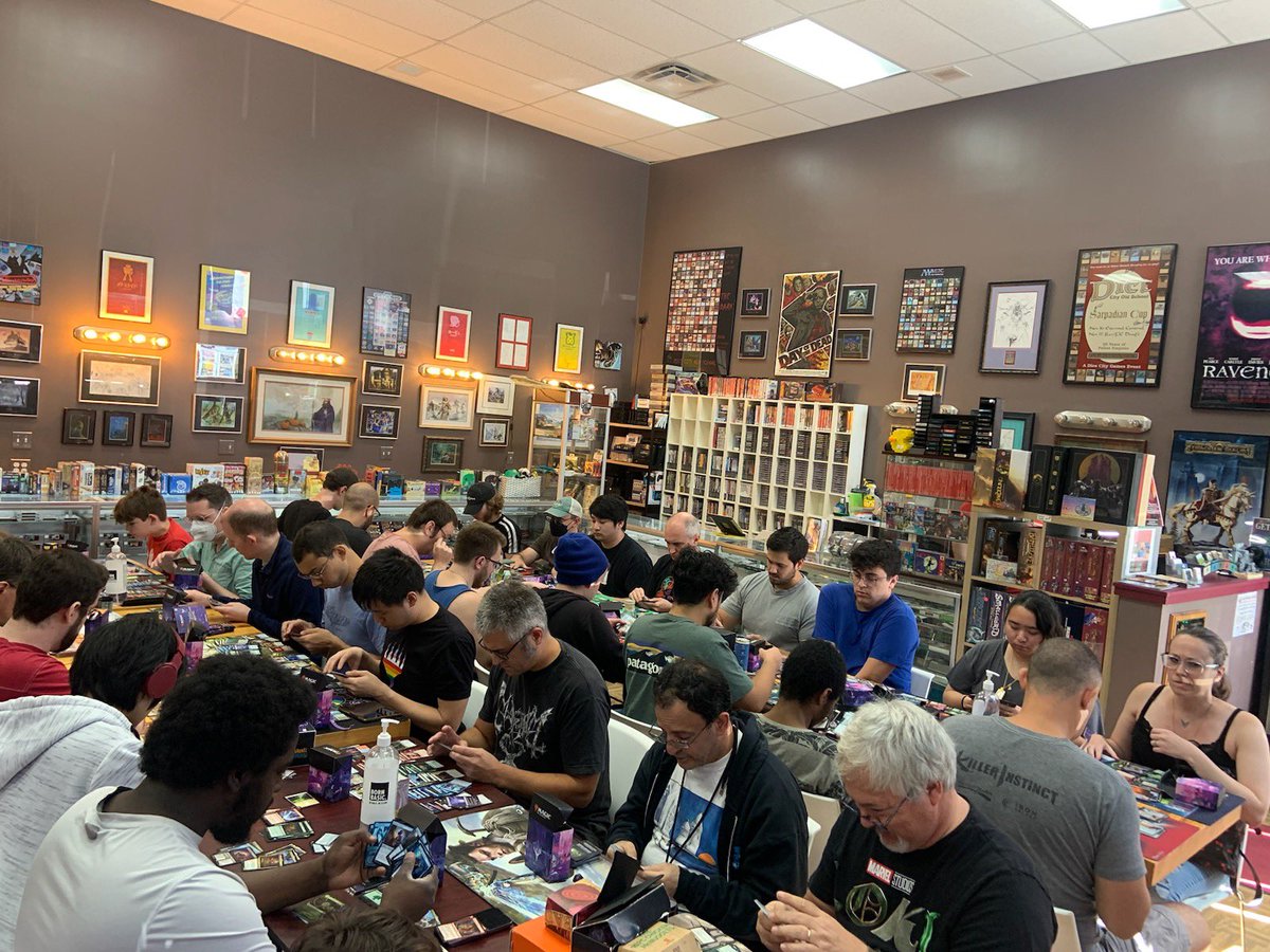 dicecitygamesdc's tweet photo. Come on out this weekend for #WOE Sealed #StoreChamps to win big prizes and bet entered in our silver Lotus Petal raffle. This is one of our community’s favorite #MagicTheGathering sets lately. Call to #preregister! https://t.co/WuEZqPGTGV