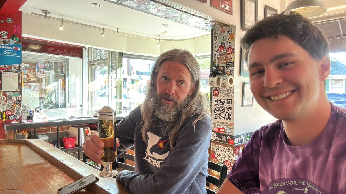 Broke him out of the retirement home for the evening