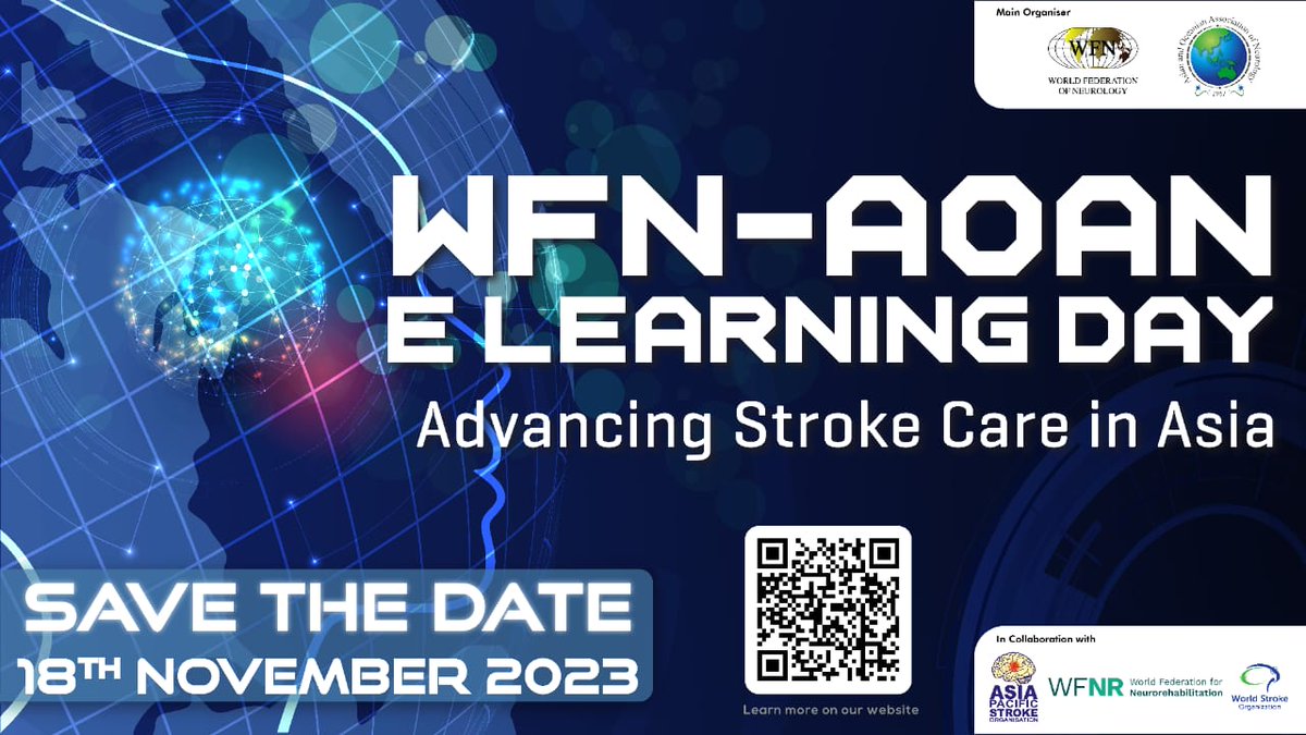 Abdul Hanif Khan (@abdulhanifkha15) on Twitter photo AOAN is proud to partner with the WFN for a free webinar across the Asian region featuring a rich program with distinguished luminaries from WFN, AOAN, APSO, WSO, and WFNR.
Learn more and register today for free here: wfneurology.org/wfn-aoan-e-lea…
<a href="/AOAN_neurology/">Asian and Oceanian Association of Neurology</a> #WSOFLP #fslp AOAN is proud to partner with the WFN for a free webinar across the Asian region featuring a rich program with distinguished luminaries from WFN, AOAN, APSO, WSO, and WFNR.
Learn more and register today for free here: wfneurology.org/wfn-aoan-e-lea…
<a href="/AOAN_neurology/">Asian and Oceanian Association of Neurology</a> #WSOFLP #fslp