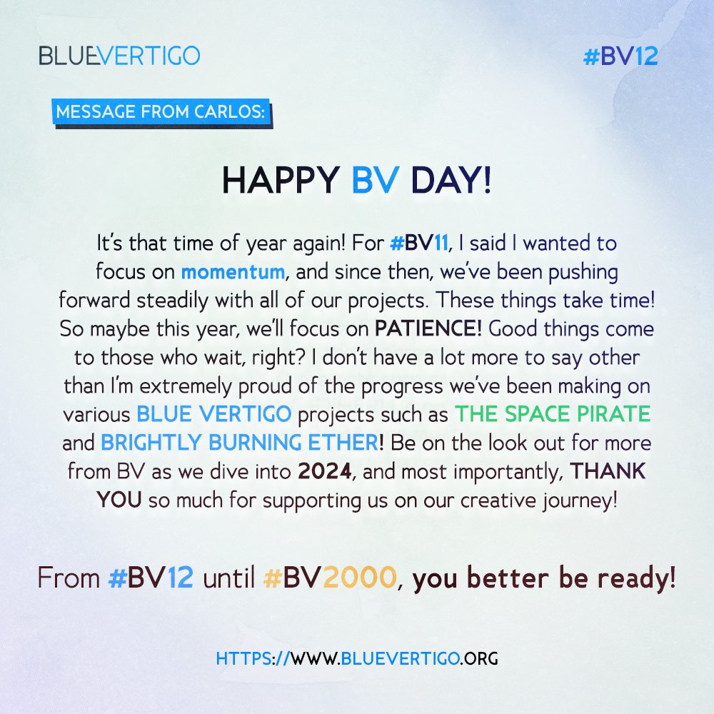 BLUE VERTIGO | merch.bluevertigo.org LIVE! tweet media