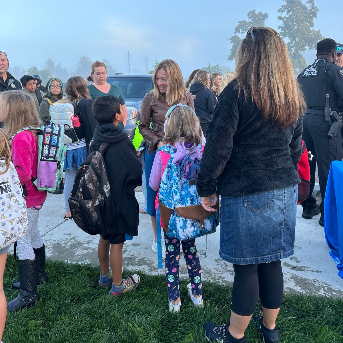 Happy National Walk to School Day, Boise! It is so important that we have parks, pathways and schools for Boiseans to enjoy. I was happy to have a safe, fun walk with my friends at Horizon Elementary this morning.