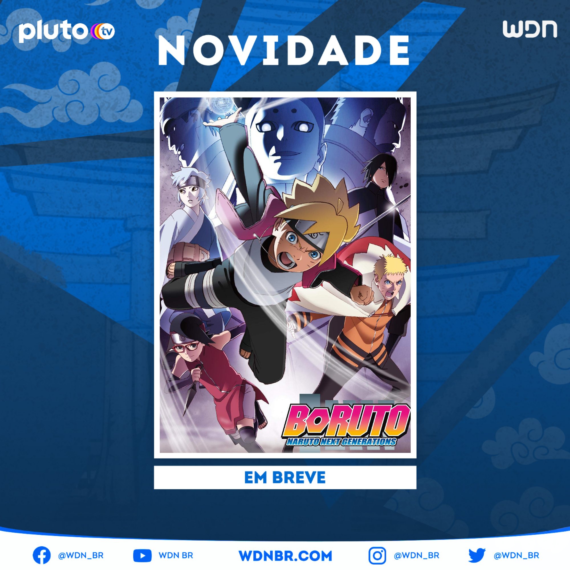 FINALMENTE!! BORUTO DUBLADO CHEGOU NA PLUTO TV!!