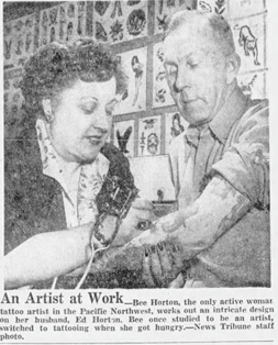 WAStateWomen's tweet photo. @thenewstribune @CityofTacoma We hope you enjoyed learning about #BeeHorton, one of the first women to enjoy a successful tattooing career. She made people feel good about themselves, and she made a name for herself in the process. She was truly a Picasso of the epidermis, and an amazing #WashingtonWoman https://t.co/SyUX5Rwtbh