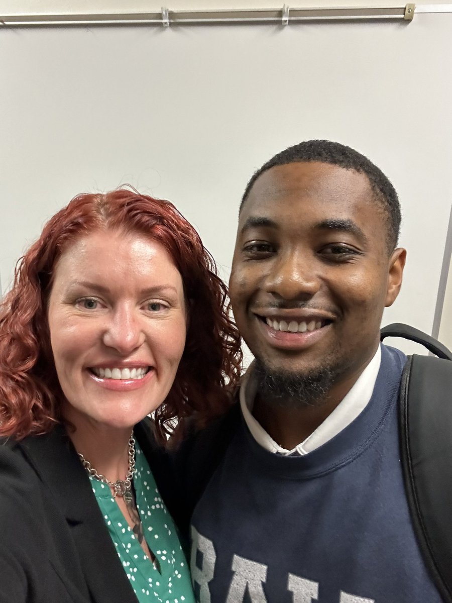 I ran into one of my former students from @Shortridge @IPSSchools @AllenJohnsonJr8 I am BEYOND words proud of his PHENOMENAL journey! He conquered @WabashCollege and now working on his masters @BallState! He is truly going to change the world 🌎! #IPSProud #myWhy
