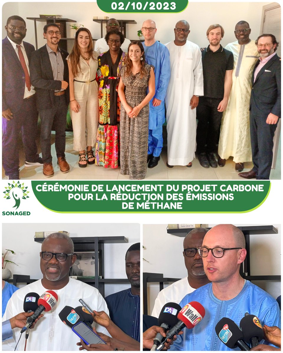 sonagedsa's tweet photo. Cérémonie de lancement du projet de mise en place d'une unité de compostage à Touba avec impact sur la réduction des émissions de méthane...cap sur le marché du carbone
#ucg
#sonaged
#allcot
#carbongrowthpartners
#mulhp https://t.co/RCLiyOKmQ7