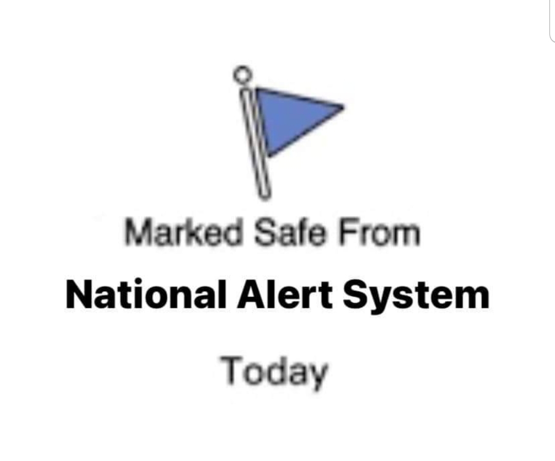 WayneWJohnson13's tweet photo. 10/4/2023 - Marked Safe *whew* :D
#presidentalalert #alert #NationalTest #NationalAlertSystem #nationalalert #warning #test #testing #lol #funny #markedsafe #humor #meme #safe #relieved https://t.co/gW5QdfZ3RO