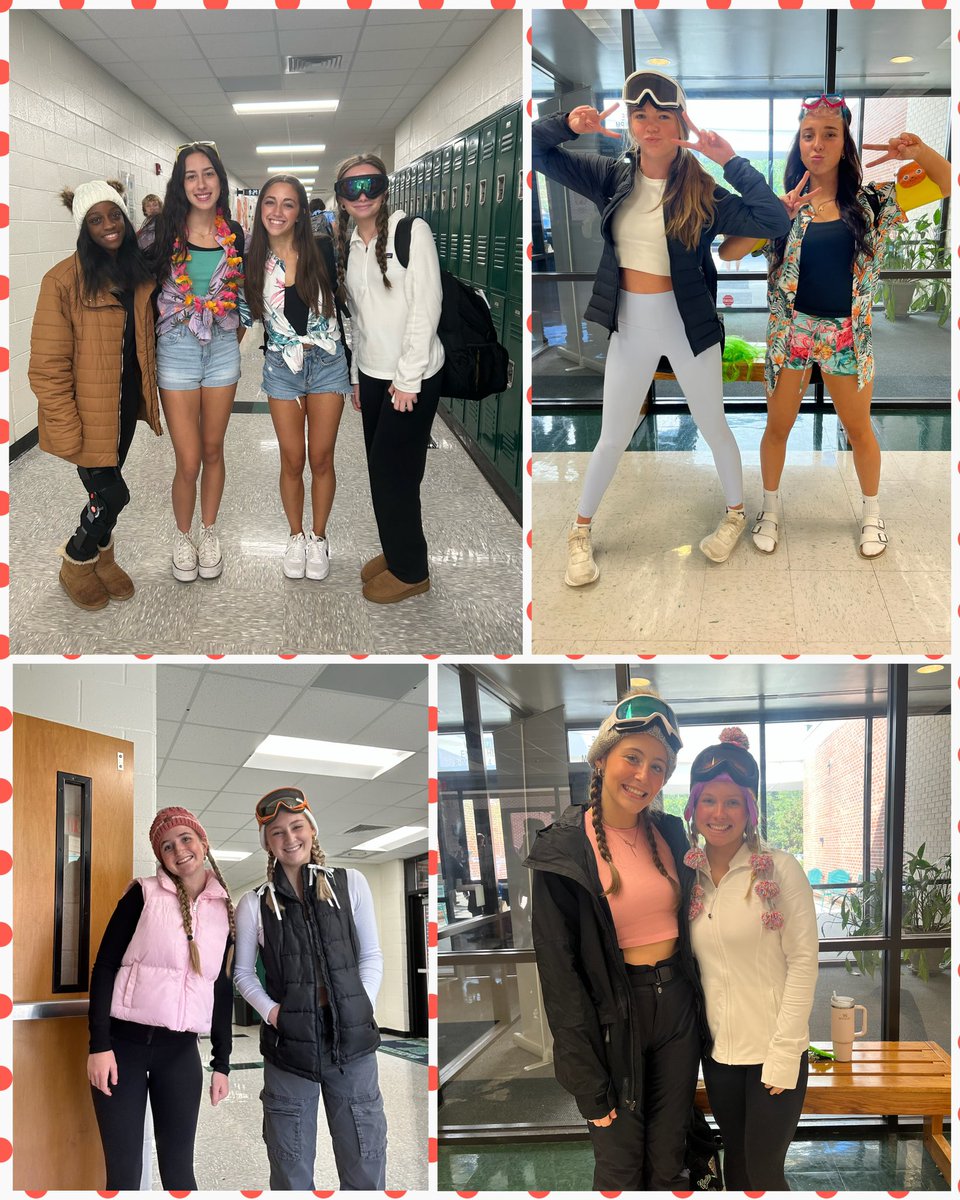 mcintosh_cheer's tweet photo. Day 3️⃣ of Spirit Week - “Surfers 🏄🏽♂️ vs Skiers ⛷️” Which team are you? #Homecoming #SpiritWeek #McIntosh #TeamSurfer #TeamSkier #Chiefs #HOCO 💚🖤🤍 https://t.co/QWRi5lJ16X