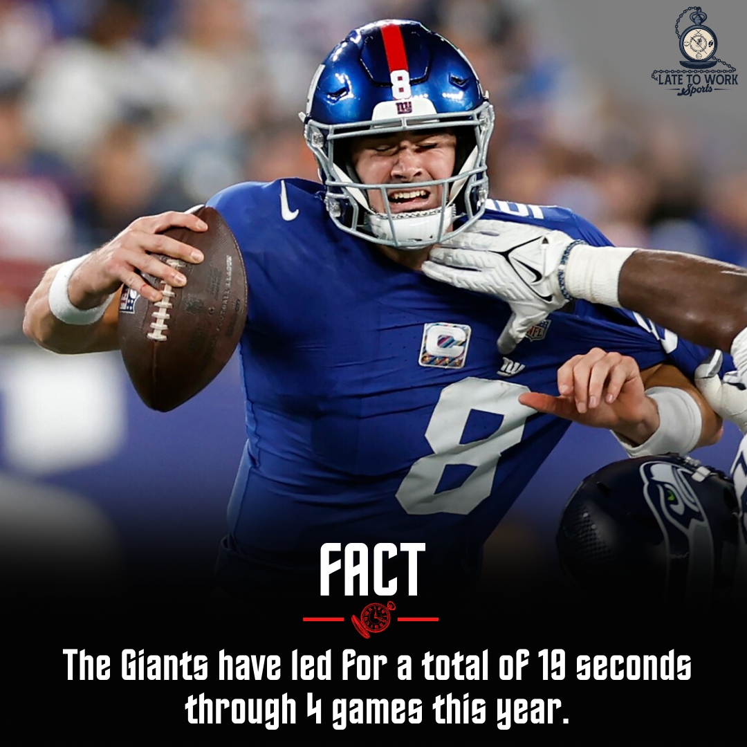 Giants fans look away! #nfl #football #newyork #giants #strugglebus #sports #facts #stats #latetowork #latetoworksports #sportspodcast #applepodcast #spotifypodcast #amazon #google #streaming #checkusout