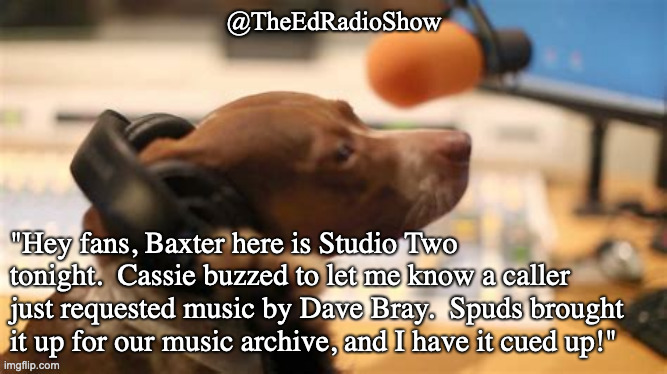 #Baxter is on, with music by @DaveBrayUSA 

1 of 3