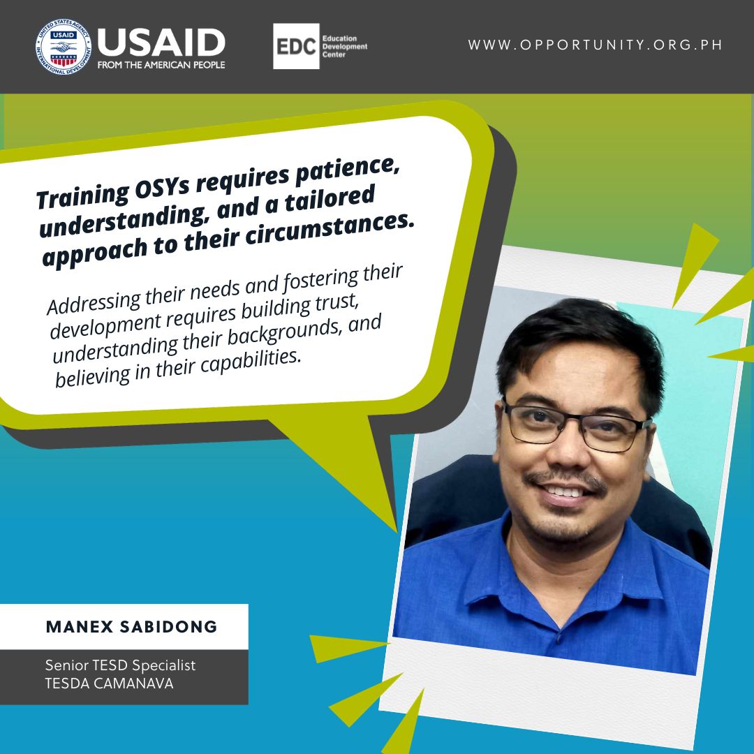 opportunity2_0's tweet photo. π©βπ« Happy #WorldTeachersDay2023! π§βπ«
Since teaming up with @DepEd_PH #AlternativeLearningSystem and @tesdaofficial in 2020, we are fortunate to have met and worked alongside teachers and trainers who are strong advocates of quality #outofschoolyouth education. https://t.co/6j3YYpc9Pp