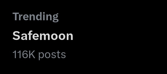 LemmeHollyatU's tweet photo. Trending with 116k posts!! Hmm... something's coming 😏

#SAFEMOON https://t.co/SnGctwD2yc