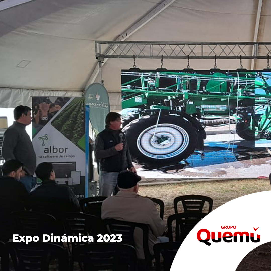 Los Ingenieros Carlos Ferrero y Alberto Natali de Grupo Quemú, estuvieron en Expo Dinámica 2023,  compartiendo sus conocimientos sobre agricultura sostenible y nuevas tecnologías aplicadas al agro, en otra gran jornada de la Expo.
Muchas gracias a todos los que nos acompañaron.