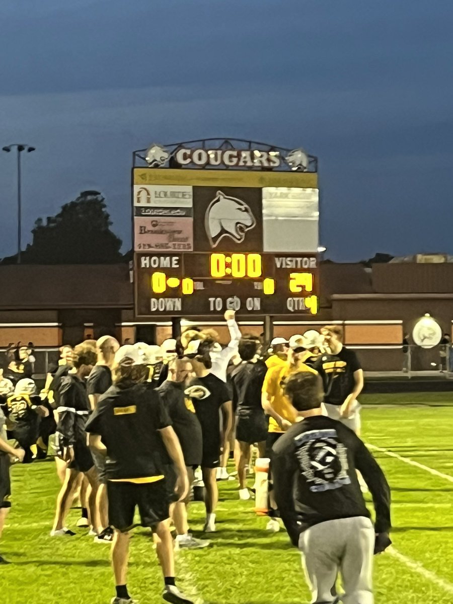 BIG TIME rivalry win for our 7th grade Jr Cats!! Congrats guys!!
