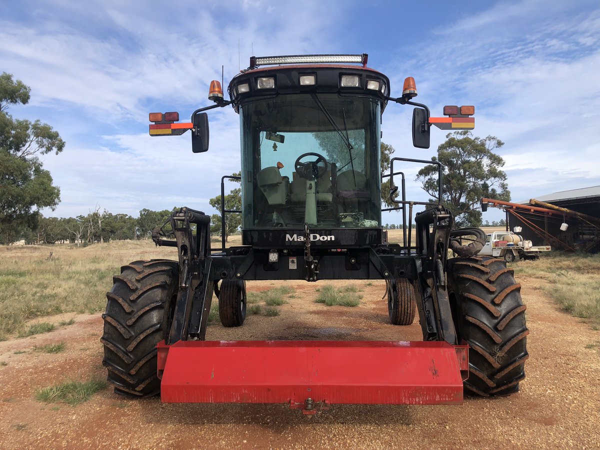 DoreAgriculture's tweet photo. 2011 M150 Macdon tractor for sale , farm use only DM if interested please (weight box not included) https://t.co/px7GOKI7WT