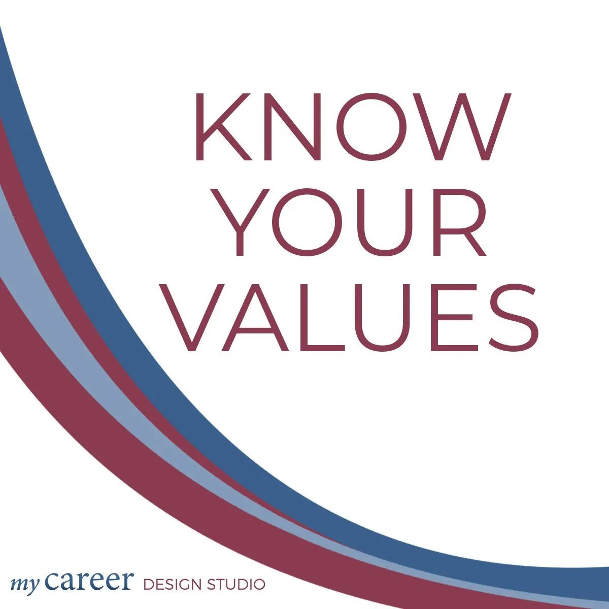 My Career Design Studio can help you clarify your career values and design a life that fits YOU, not someone else. Learn more: 
careerdesign.studio