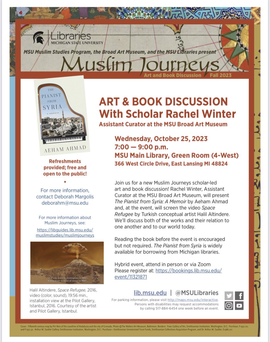 MSUMuslimStudy's tweet image. Save the date: October 25