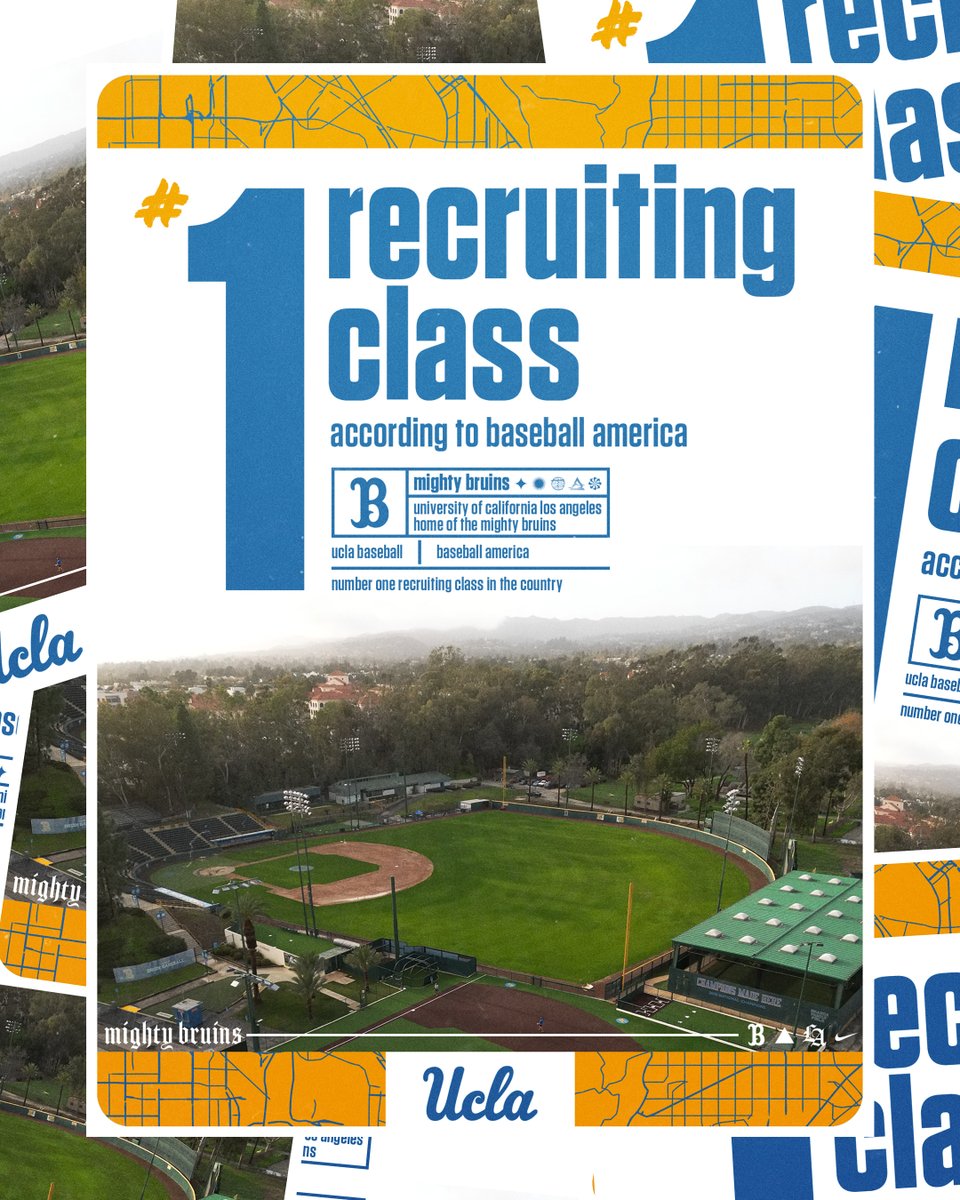 Welcoming another crop of top talent to Westwood ⚾ For the second time in three seasons, UCLA has imported the No. 1 recruit class in the country! 📝 | ucla.in/3Q2sedD #GoBruins