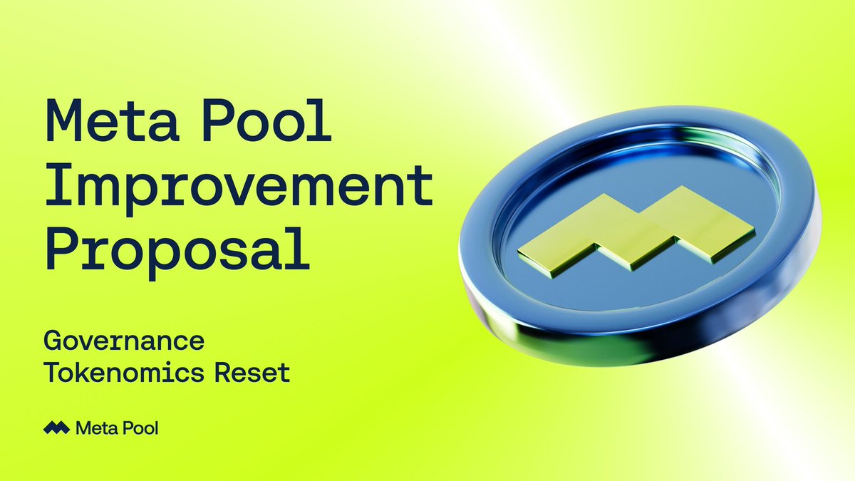 fran_web3's tweet photo. 📢 @meta_pool propone cambios para su token de gobernanza, $META.
#MetaPoolDAO #NEAR #staking #mpamb #mpIP https://t.co/G4sqW4CFlN