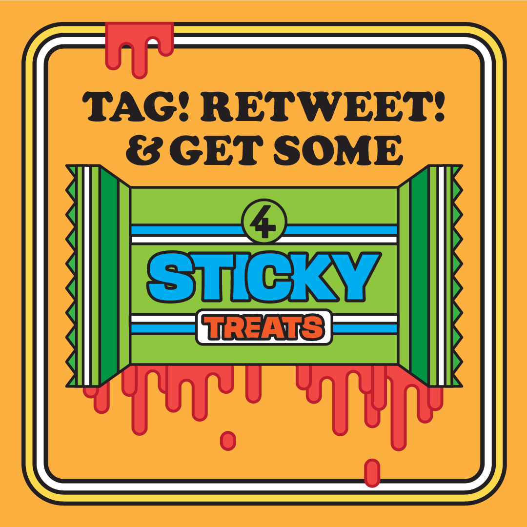 go4ellis's tweet photo. Treat or Treat squad!

TAG! Retweet! And get a sticky treat! 

Git yer treats here:
https://t.co/XALvQi8K8L

(It's stickers. That's the sticky treat. A smattering of new ones and a few classics....) https://t.co/v4KLqUMqRV